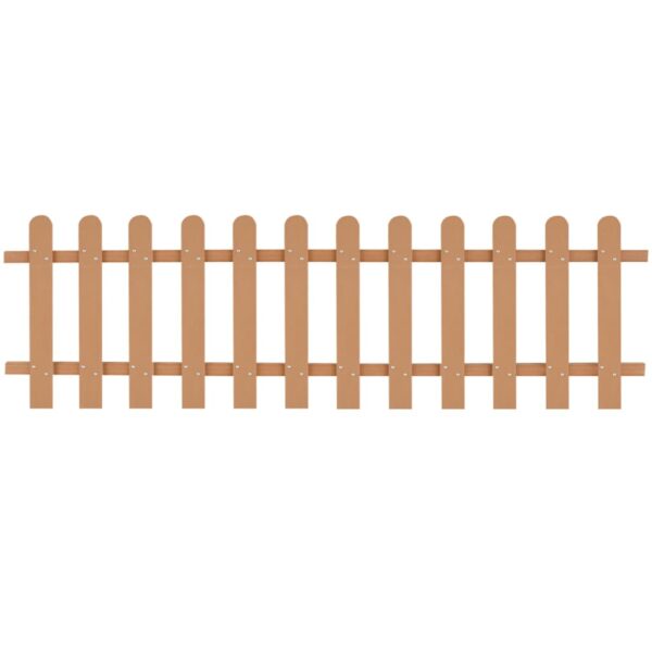 vidaXL Picket Fence WPC 78.7"x23.6"