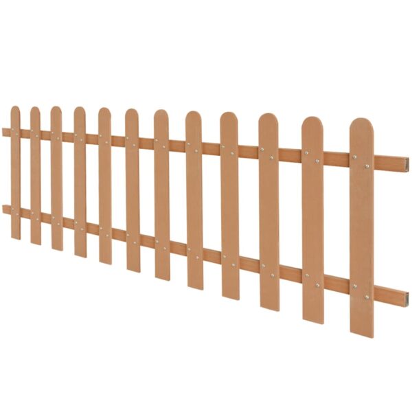 vidaXL Picket Fence WPC 78.7"x23.6" - Image 2