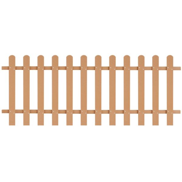 vidaXL Picket Fence WPC 78.7"x31.5"