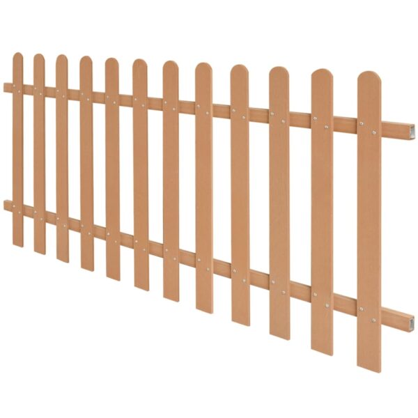 vidaXL Picket Fence WPC 78.7"x31.5" - Image 2