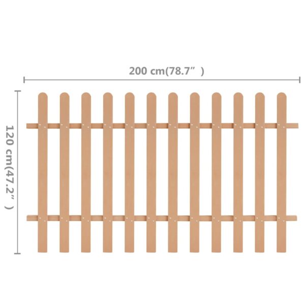 vidaXL Picket Fence WPC 78.7"x47.2" - Image 5