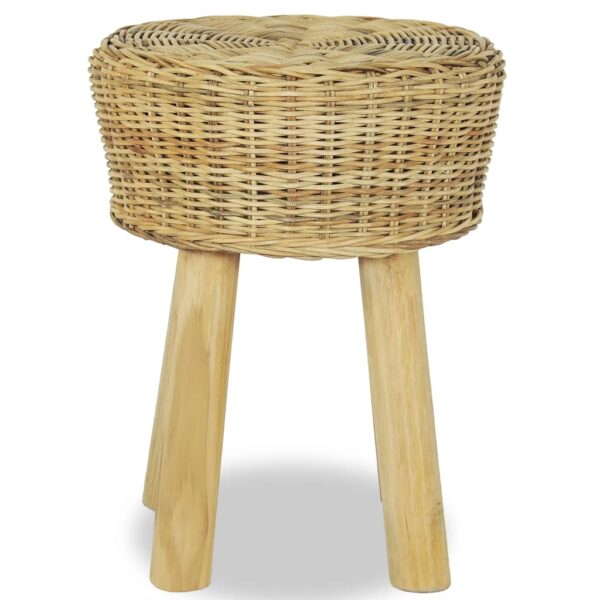 vidaXL Bar Stool Natural Rattan - Image 2