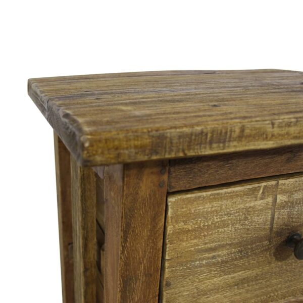 vidaXL Nightstand Solid Reclaimed Wood 15.7"x11.8"x20.1" - Image 5