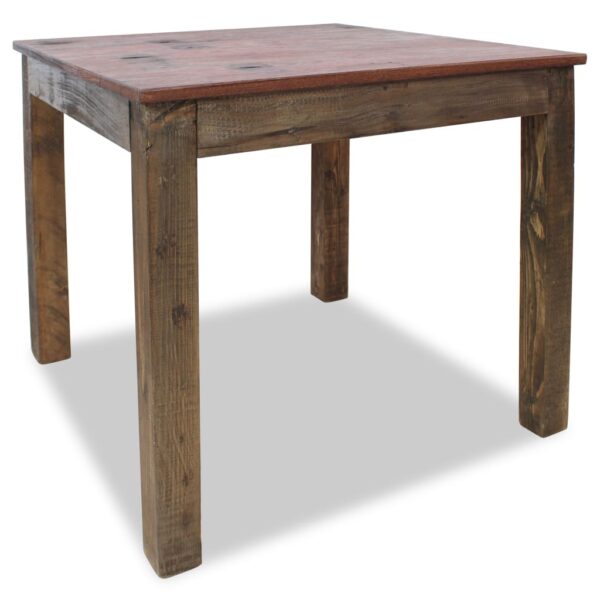 vidaXL Dining Table Solid Reclaimed Wood 32.3"x31.5"x29.9" - Image 2