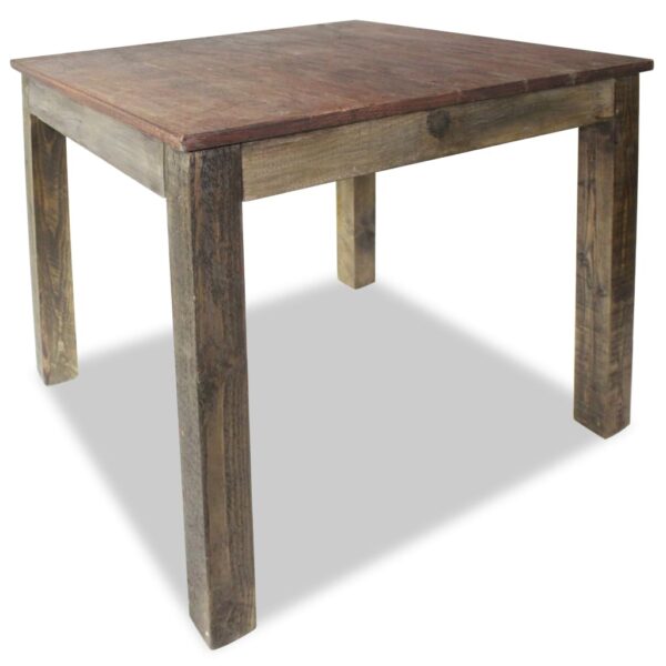 vidaXL Dining Table Solid Reclaimed Wood 32.3"x31.5"x29.9" - Image 3