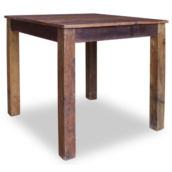 vidaXL Dining Table Solid Reclaimed Wood 32.3"x31.5"x29.9" - Image 4