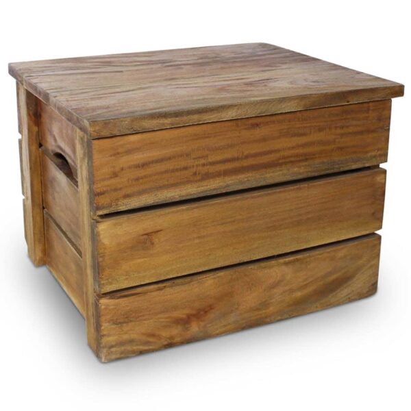 vidaXL Storage Crate Set 2 Pieces Solid Reclaimed Wood - Image 3