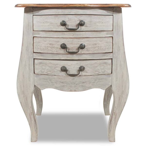 vidaXL Bedside Cabinet Solid Reclaimed Wood 18.9"x13.8"x25.2" - Image 2