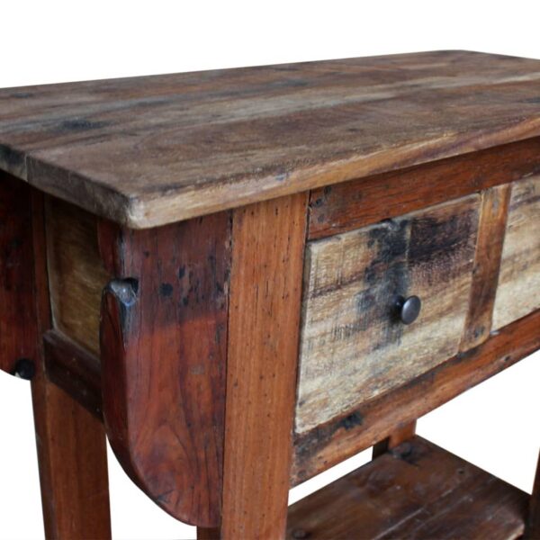 vidaXL Console Table Solid Reclaimed Wood 31.5"x13.8"x31.5" - Image 4