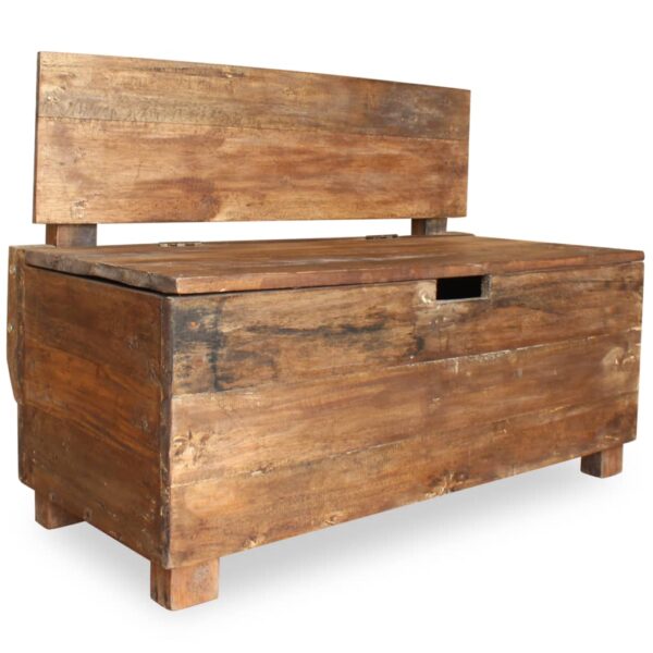 vidaXL Bench Solid Reclaimed Wood 33.9"x15.7"x23.6" - Image 4