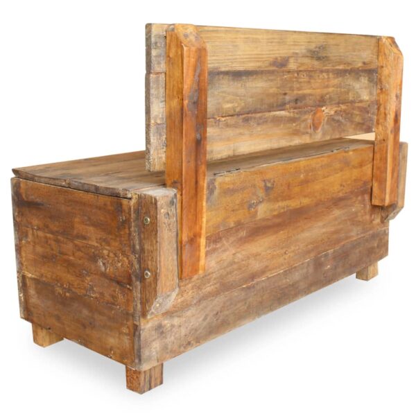 vidaXL Bench Solid Reclaimed Wood 33.9"x15.7"x23.6" - Image 7