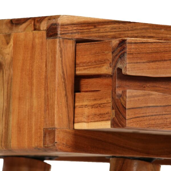 vidaXL Console Table Solid Acacia Wood with Carved Drawers 46.5"x11.8"x31.5" - Image 8