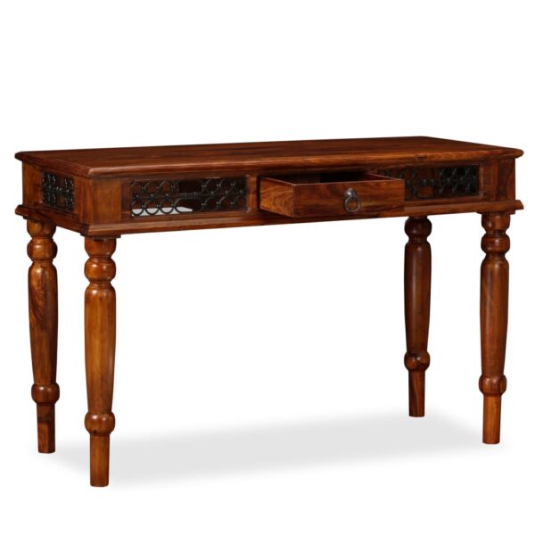 vidaXL Writing Table Solid Sheesham Wood 47.2"x19.7"x29.9" - Image 4