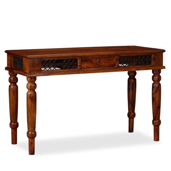 vidaXL Writing Table Solid Sheesham Wood 47.2"x19.7"x29.9" - Image 10