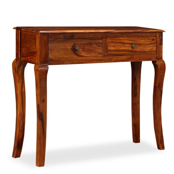 vidaXL Console Table Solid Sheesham Wood 35.4"x12.6"x29.9" - Image 11