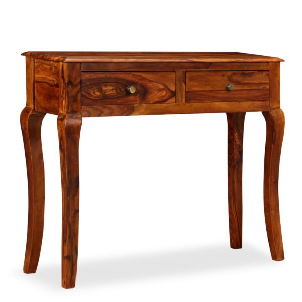 vidaXL Console Table Solid Sheesham Wood 35.4"x12.6"x29.9" - Image 12