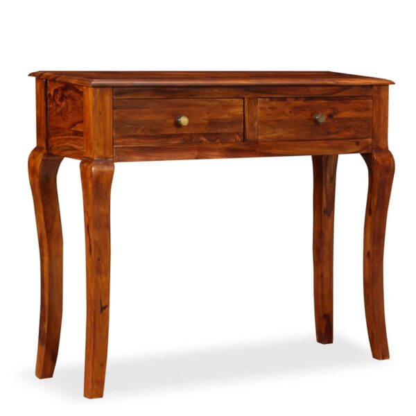 vidaXL Console Table Solid Sheesham Wood 35.4"x12.6"x29.9" - Image 10