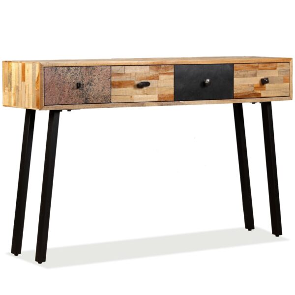 vidaXL Console Table Solid Reclaimed Teak 47.2"x11.8"x29.9" - Image 11