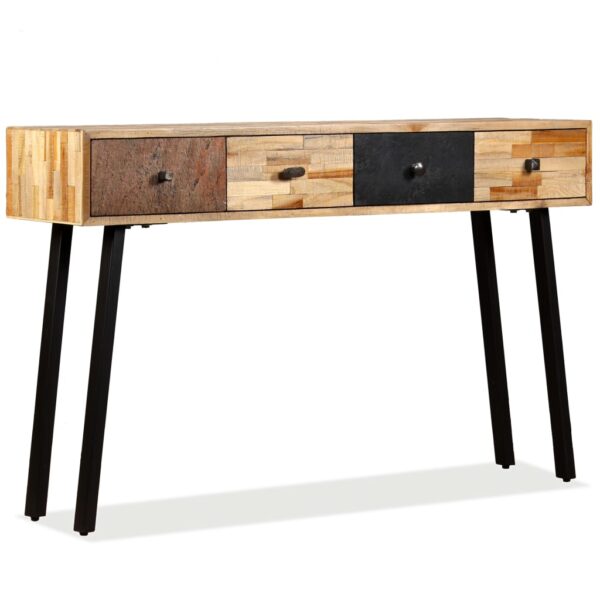 vidaXL Console Table Solid Reclaimed Teak 47.2"x11.8"x29.9" - Image 12