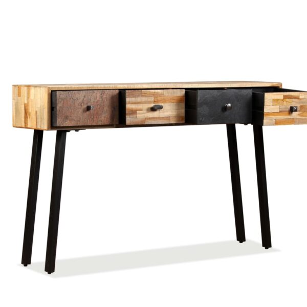 vidaXL Console Table Solid Reclaimed Teak 47.2"x11.8"x29.9" - Image 5