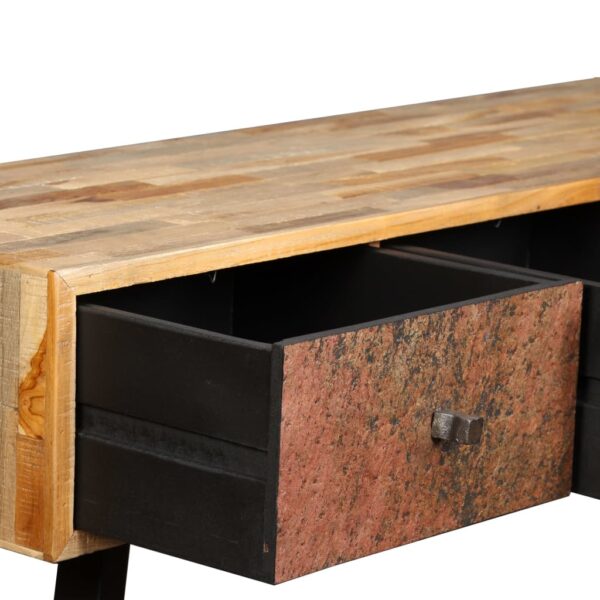 vidaXL Console Table Solid Reclaimed Teak 47.2"x11.8"x29.9" - Image 9