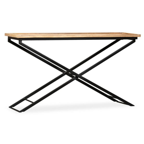 vidaXL Console Table Solid Mango Wood 51.2"x15.7"x31.5" - Image 5