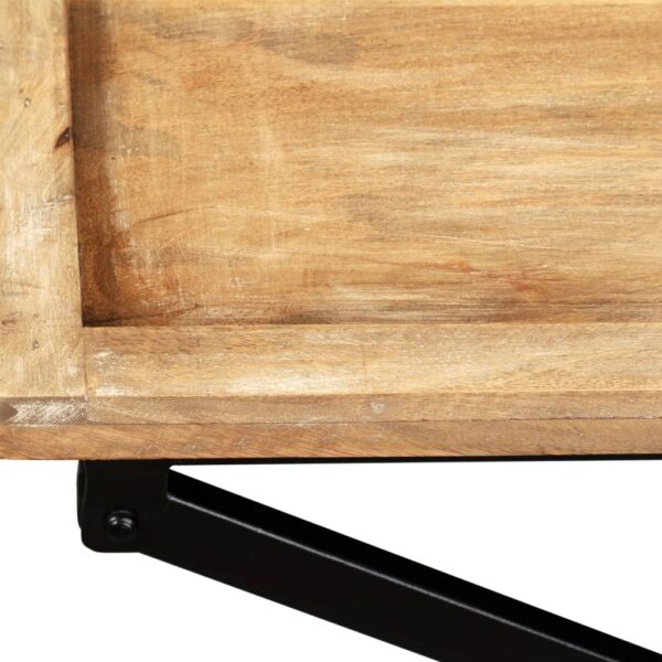 vidaXL Console Table Solid Mango Wood 51.2"x15.7"x31.5" - Image 9