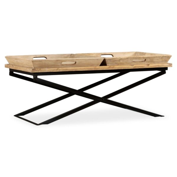 vidaXL Coffee Table Solid Mango Wood 43.3"x21.7"x16.5"