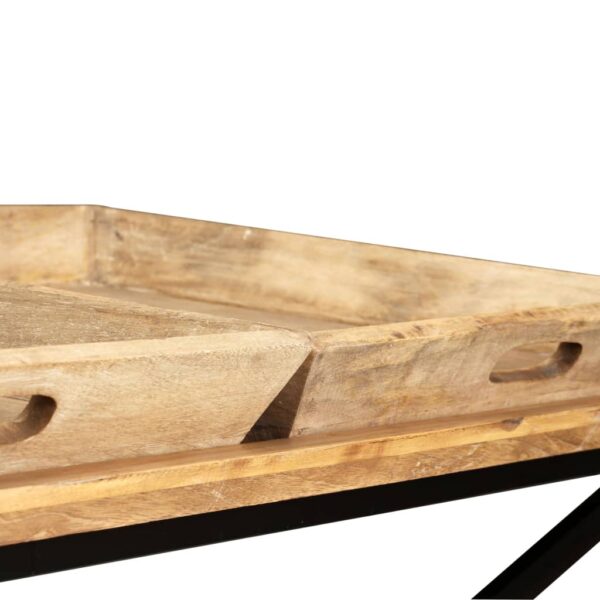 vidaXL Coffee Table Solid Mango Wood 43.3"x21.7"x16.5" - Image 9