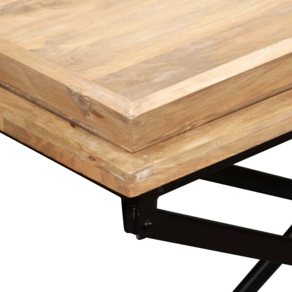 vidaXL Coffee Table Solid Mango Wood 43.3"x21.7"x16.5" - Image 10