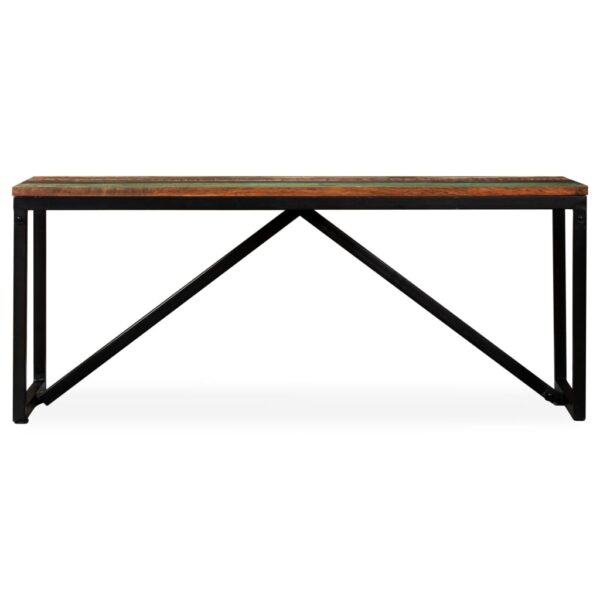 vidaXL Bench Solid Reclaimed Wood 43.3"x13.8"x17.7" - Image 3