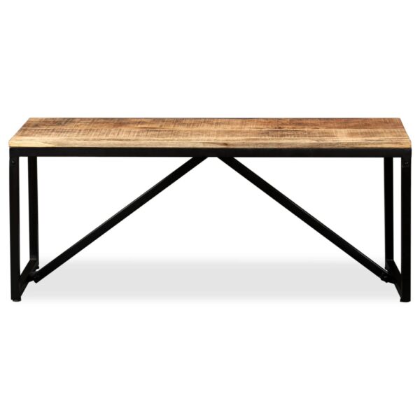 vidaXL Bench Solid Mango Wood 43.3"x13.8"x17.7" - Image 2