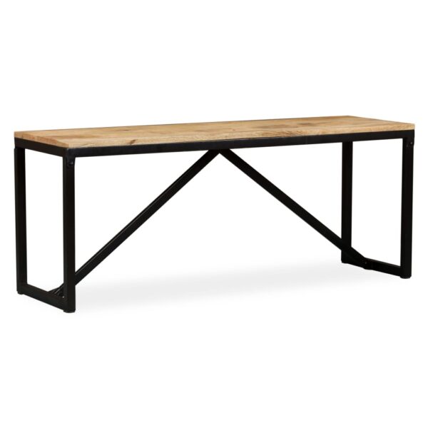 vidaXL Bench Solid Mango Wood 43.3"x13.8"x17.7" - Image 11