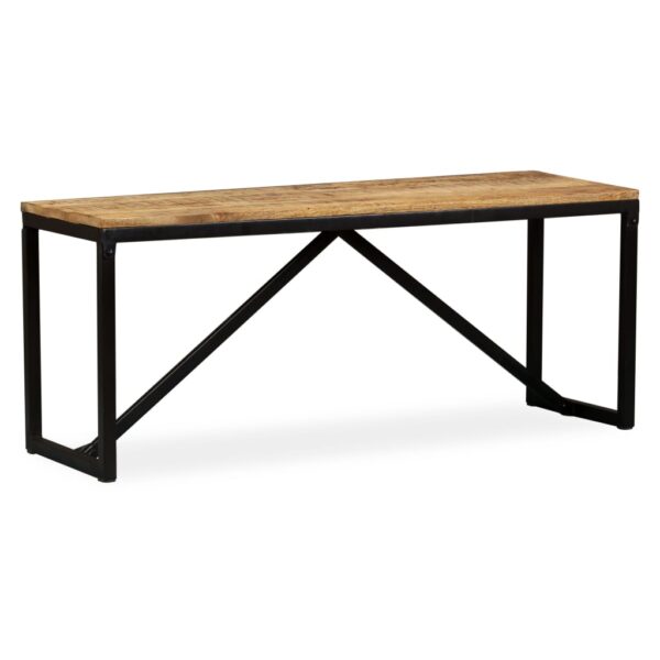 vidaXL Bench Solid Mango Wood 43.3"x13.8"x17.7" - Image 12