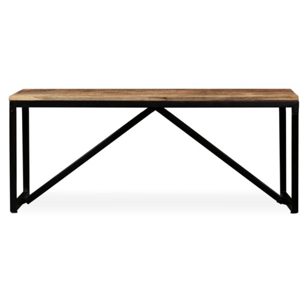 vidaXL Bench Solid Mango Wood 43.3"x13.8"x17.7" - Image 4