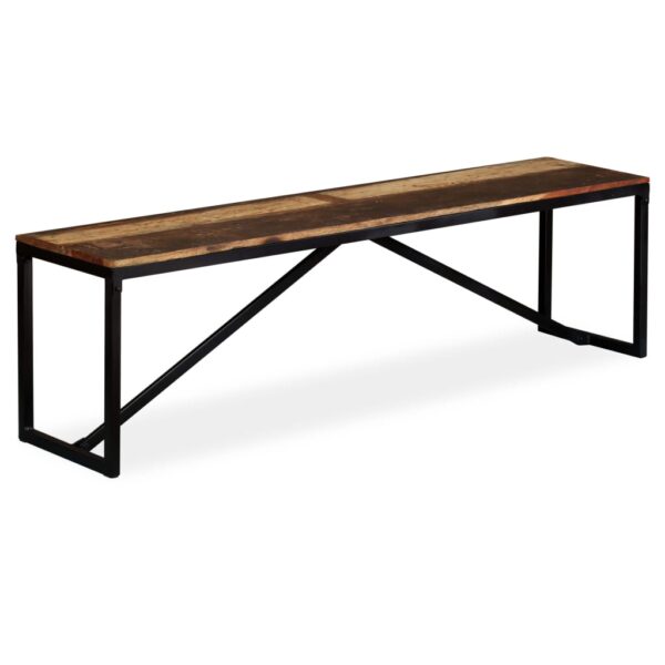 vidaXL Bench Solid Reclaimed Wood 63"x13.8"x17.7"