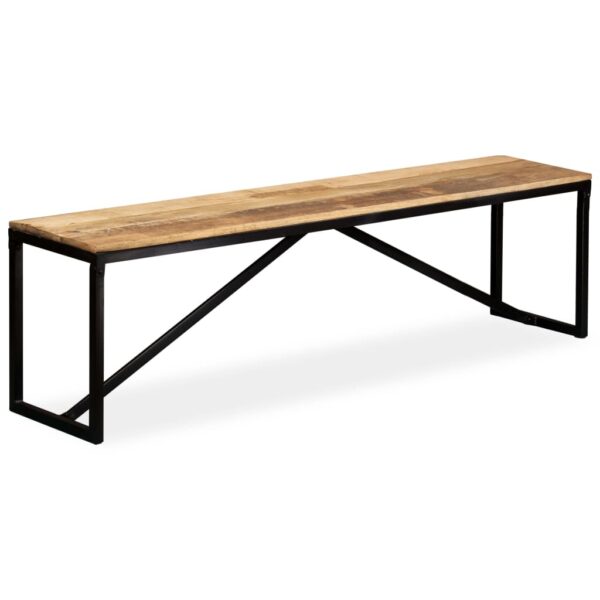 vidaXL Bench Solid Mango Wood 63"x13.8"x17.7"