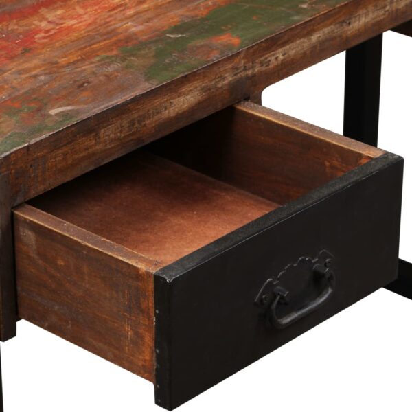 vidaXL Desk with 2 Drawers Solid Reclaimed Wood 47.2"x19.7"x29.9" - Image 4