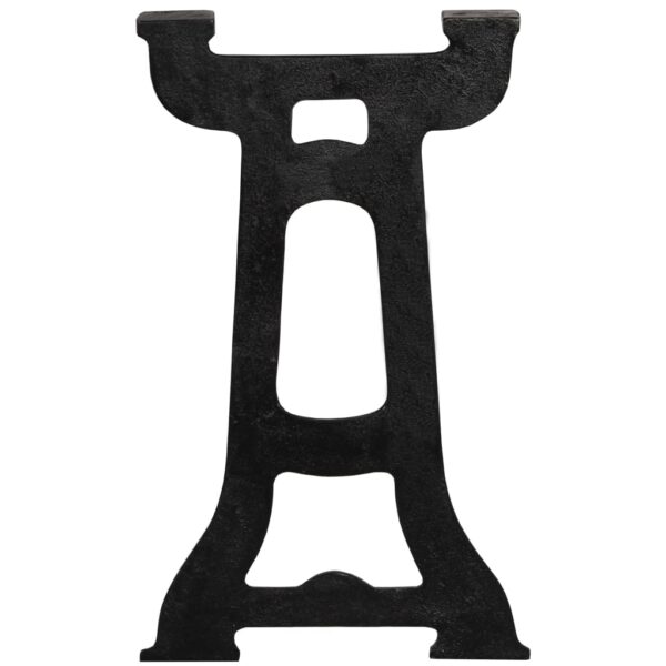 vidaXL Bench Legs 2 pcs Y-Frame Cast Iron - Image 6