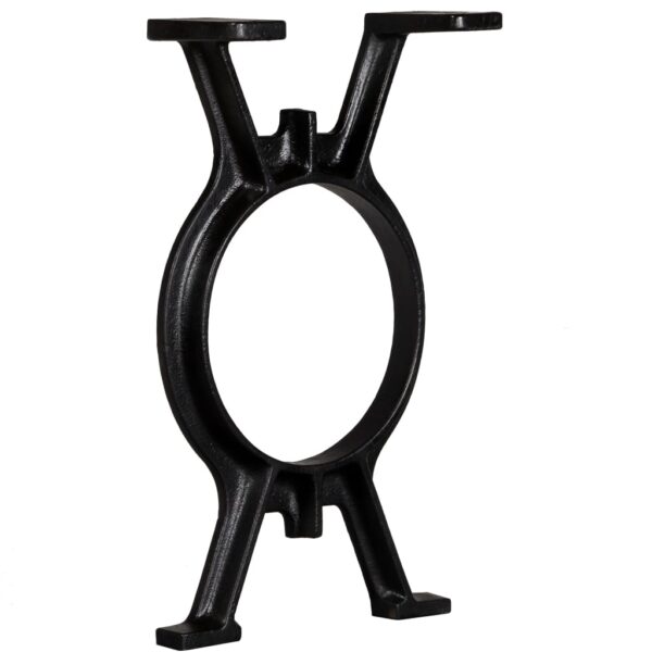 vidaXL Bench Legs 2 pcs O-Frame Cast Iron - Image 2