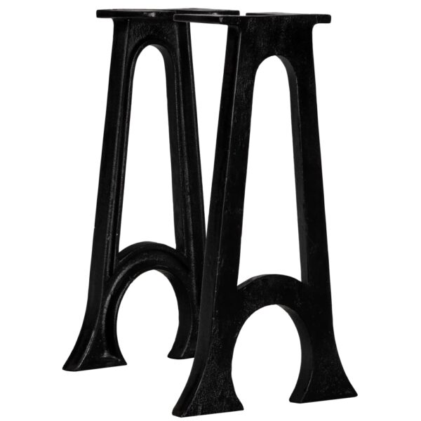 vidaXL Bench Legs 2 pcs with Arched Base A-Frame Cast Iron