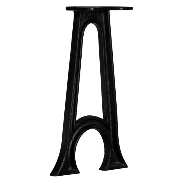 vidaXL Bench Legs 2 pcs with Arched Base A-Frame Cast Iron - Image 3