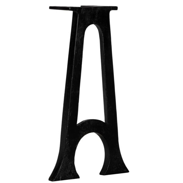 vidaXL Bench Legs 2 pcs with Arched Base A-Frame Cast Iron - Image 4