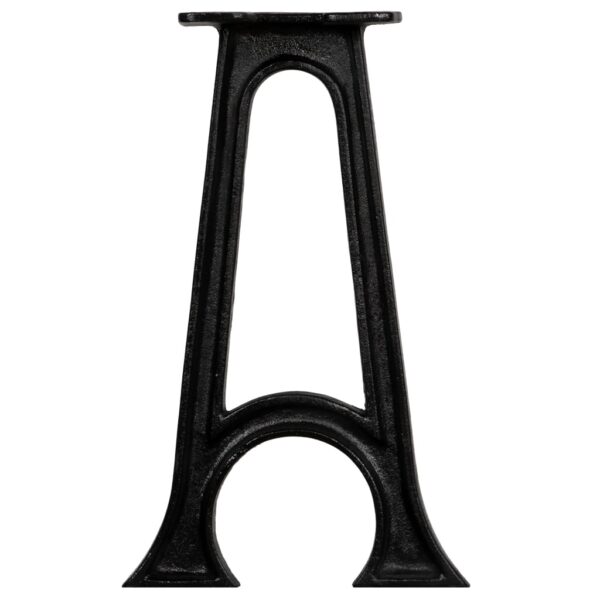 vidaXL Bench Legs 2 pcs with Arched Base A-Frame Cast Iron - Image 5