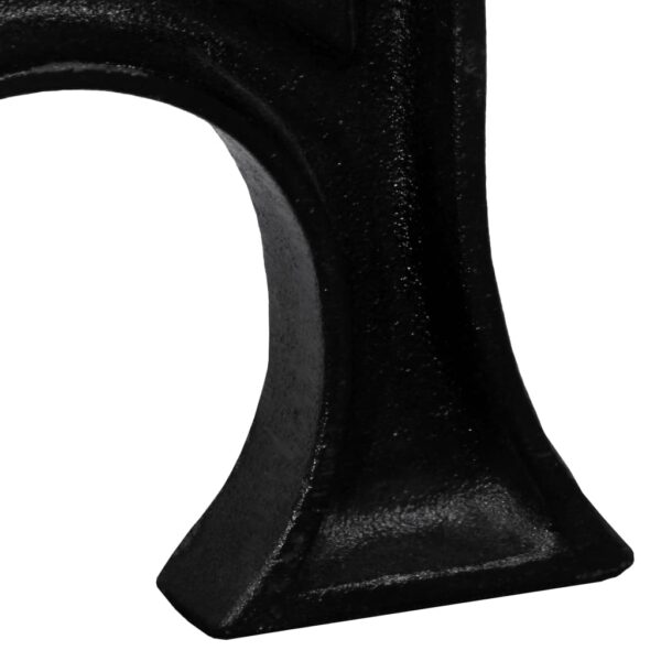 vidaXL Bench Legs 2 pcs with Arched Base A-Frame Cast Iron - Image 7