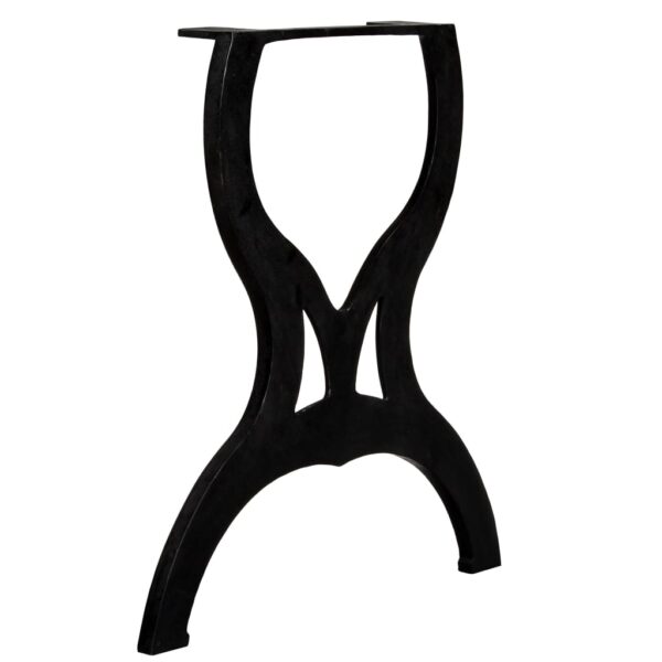 vidaXL Dining Table Legs 2 pcs X-Frame Cast Iron - Image 3