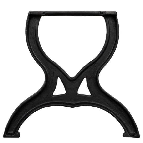 vidaXL Coffee Table Legs 2 pcs X-Frame Cast Iron - Image 5