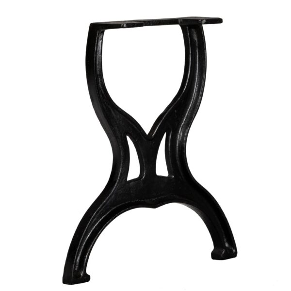 vidaXL Bench Legs 2 pcs X-Frame Cast Iron - Image 3