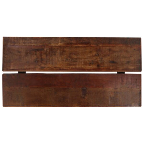 vidaXL Bar Table Solid Reclaimed Wood Dark Brown 59.1"x27.6"x42.1" - Image 3