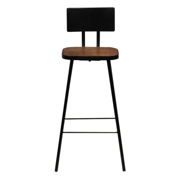 vidaXL Bar Stools 2 pcs Solid Reclaimed Wood - Image 2